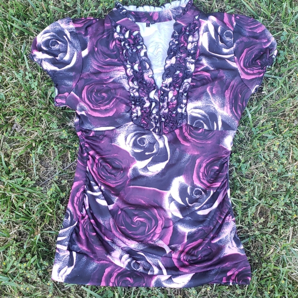 Maurice short sleeve shirt spandex sleeves medium